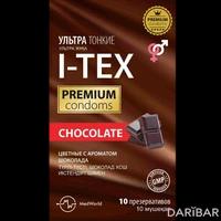 I-TEX CHOCOLATE презервативы цветные ультратонкие с ароматом шоколада №10