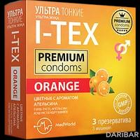 I-TEX ORANGE презервативы цветные ультратонкие с ароматом апельсина №3
