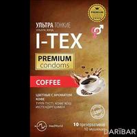 I-TEX COFFEE презервативы цветные ультратонкие с ароматом кофе №10